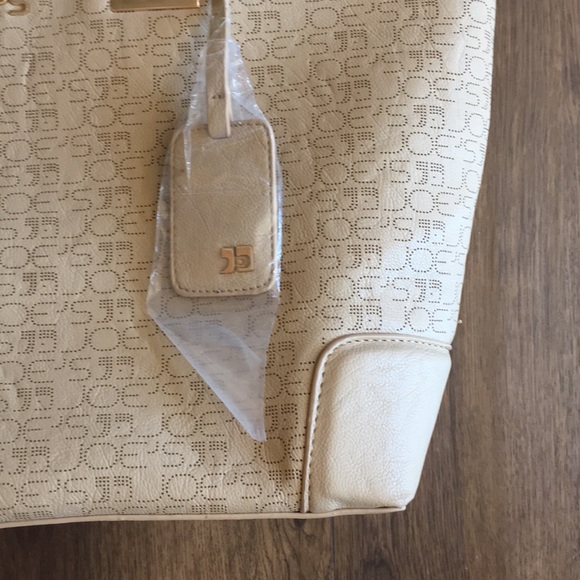 JOE’S Jeans Tote  Tan w Brown Lettering - Picture 3 of 7